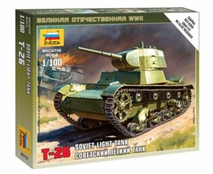 Soviet Light Tank T-26 Plastic Kit 1:72 Model ZVEZDA - Picture 1 of 1