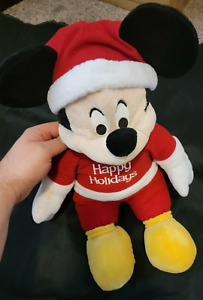 20" Happy Holidays Mickey Mouse Plush Dolls Toys Factory Stuffed Animals Disney