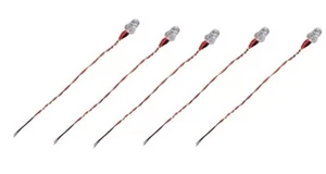 Hubsan X4 H107D H107C-A33 3.7v Red LED Lights Night Flying Light 5 Pack - Picture 1 of 2