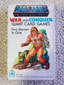 Vintage 1983 Mattel Masters of the Universe,  War and Conquer Giant Card Game - Picture 1 of 3