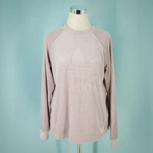 Adidas Size Medium M Purple Originals OG Long Sleeve Trefoil Logo Sweatshirt - Picture 1 of 8