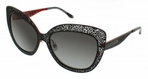 BCBG Max Azria EXHILARATE Black Matte & Red / Dark Grey Gradient Sunglasses - Bild 1 von 1