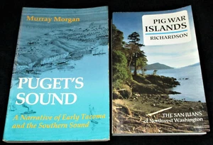 2 Washington State PUGET'S SOUND Morgan1981 PIG WAR ISLANDS Richardson 1990 - Picture 1 of 12