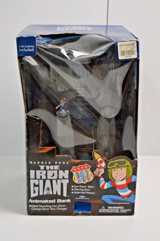 Vintage The Iron Giant Animated Bank Trendmasters w/ Original Box FREE SHIPPING! Cover