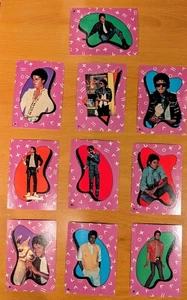 10 Michael Jackson Aufkleber zum Abziehen - hergestellt von Topps - Bild 1 von 11