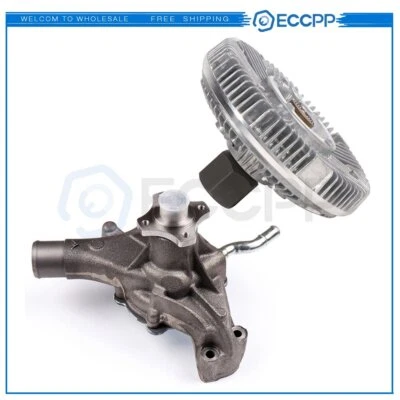 Bomba de agua de refrigeración y embrague de ventilador eléctrico para camioneta GMC Chevy 96-03 4.3 5.0 5.7 Foto 1 de 4