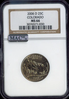2006-D Colorado Quarter NGC MS66 Holiday Sale 🎁 - Image 1 of 2