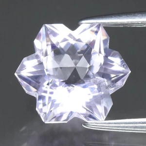 💎 1,92ct 9,3x8mm VS Schneeflocke natürlicher lila Amethyst - unbeheizt Uruguay Edelstein - Bild 1 von 4