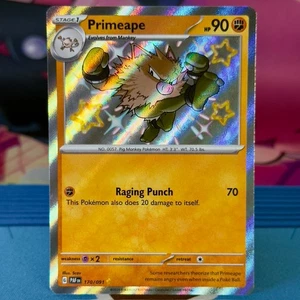 Primeape - 170/091 - Baby Shiny - Paldean Fates - Englisch - Pokemon - Bild 1 von 2