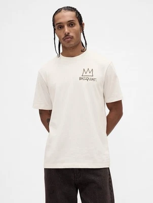 Jean-Michel Basquiat x GAP 图形 T-Cream/Off-White – Sz XL– 全新带标签 — 第 1/4 张图片