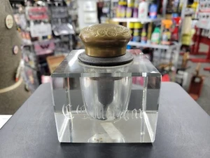 Vintage Glass Ink Well. Davis Automatic Ink Stand. New York USA - Picture 1 of 9