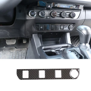 Pegatina de interruptor de encendedor de cigarrillos para consola de fibra de carbono para Toyota Tacoma 2015-22 - Imagen 1 de 7