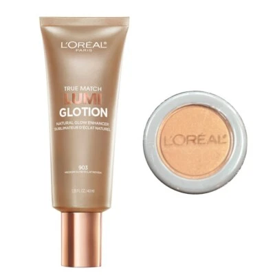 L'OREAL TRUE MATCH LUMI GLOTION & ON-THE-LOOSE SHIMMERING POWDER - Image 1 of 4
