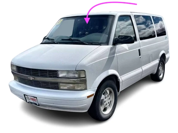Driver Side Left Mirror Glass For 1985-2005 Chevy Astro Van – Non-Heated, 5 1/16" X 8 1/2" 3 thumbnail image