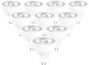 MR16 LED Bulb 5000K Daylight 12V GU5.3 Bipin Base Non-Dimmable 50W Equivalent Ha - Picture 1 of 12