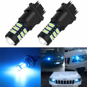 LED DRL Driving Daytime Running Light Bulb Kit 3157 4114 4157 8000K Ice Blue - Picture 1 of 14