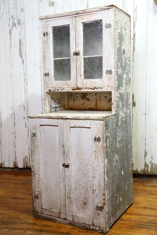 Antique Medical Cabinet Wood apothecary Bathroom cupboard Hutch Primitive Cover