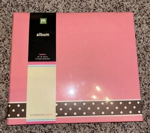 MAKING MEMORIES Scrapbook Party Fashion Pink 8x8 Album 10 Page Protectors New - Picture 1 of 6