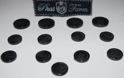 Phat Farm Replacement Buttons Blazer 13 Pieces Black Sport Coat Jacket - Image 1 of 3