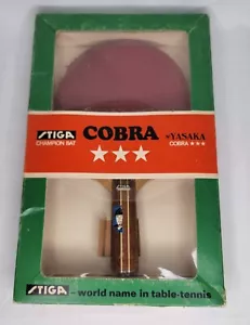 Cobra Stiga Kjell Champion Ping Pong Paddle In Original Box Rare Yasaka - Picture 1 of 11
