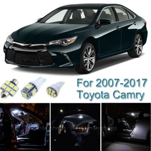 8pcs White Interior LED Light Package Kit For 2007-2015 2016 2017 Toyota Camry - Picture 1 of 12