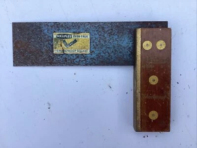 vintage tool Marples Number 2204 6" ever true shockproof Square original sticker - Image 1 of 4