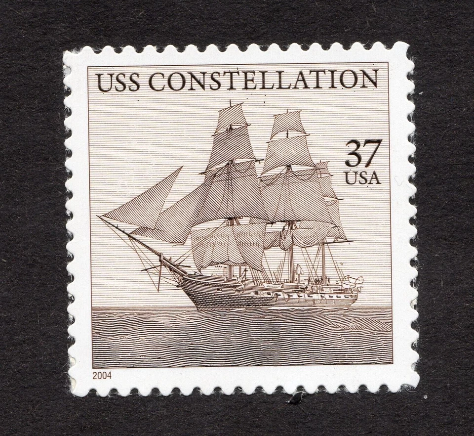 Scott #3869 USS Constellation Single Stamp - MNH - Image 1 of 1