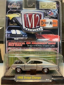 1/64 M2 DETROIT MUSCLE 1966 DODGE CHARGER SILVER METALLIC - Picture 1 of 2