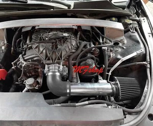 Black Air Intake Filter Kit For 2012-2014 Cadillac CTS 3.0L 3.6L V6 - Foto 1 di 1
