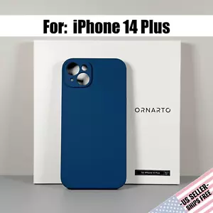 Funda para iPhone 14 Plus - Azul Oscuro | Silicona Líquida | Funda Ornarto - Imagen 1 de 13