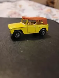 Vintage Matchbox Car 1969 Superfast Lesney England #18 Yellow Field Car Jeep - Picture 1 of 4