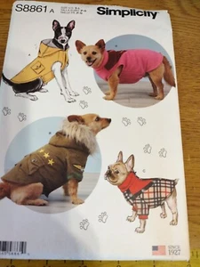 Simplicity Pattern S8861 Hundemäntel, A (S-M-L) - Bild 1 von 2