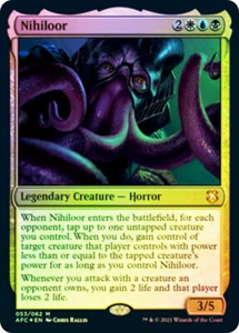 MTG FOIL Nihiloor - Adventures in the Forgotten Realms Commander #053 - Imagen 1 de 1