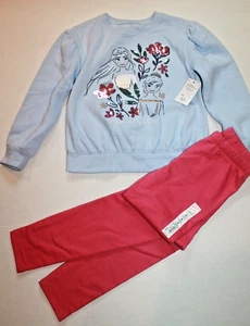 Jumping Beans Disney Frozen Sweatshirt Top & Pink Pants Outfit Girl Size 8 NEW - Picture 1 of 2