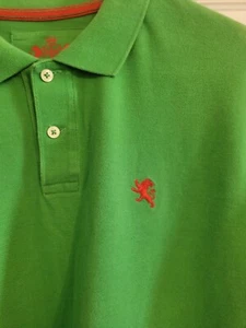 Express Herren Kelly grün Kurzarm Freizeit Poloshirt Größe XL Y2K Preppy Logo - Bild 1 von 7