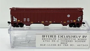 Intermountain N Burlington Northern Santa Fe 4750 3 bay covered hopper #467369 - Picture 1 of 1