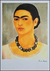 FRIDA KAHLO * Self-portrait... * 70 x 50 cm * Lithografie* limitiert # 79/250 - Bild 1 von 7