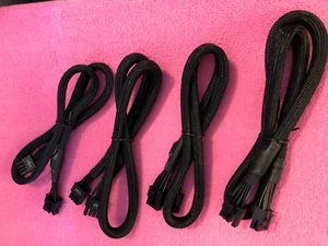 4x EVGA SuperNOVA  G2 G3 G5 P2 B2 8 PIN TO 8 pin (6+2)PCIE VGA Power Cable Braid - Picture 1 of 4