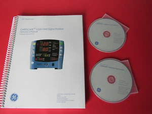 GE Carescape V100 Vital Signs Monitor Operator's Manual + Service 2 CD's & Book - Picture 1 of 12