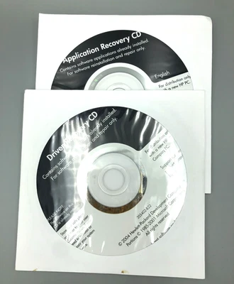 HP Application Recovery and Driver Recovery 2 CDs - Image 1 of 4