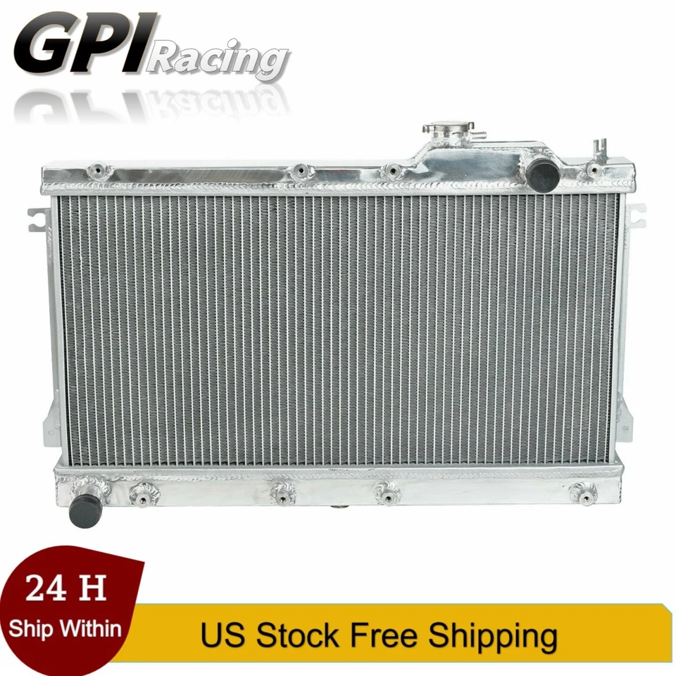 3 Row Core Racing Radiator Aluminum For 1990-1997 Mazda Miata MX5 L4 Manual - Imagem 1 de 4