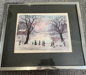 helen bradley signed print - Winters Day - Picture 1 of 8