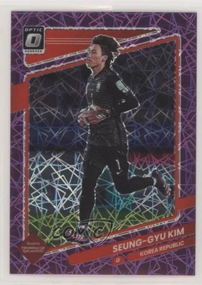 2021 Panini Donruss Road to Qatar Optic Purple Velocity Prizm /99 Seung-gyu Kim - Image 1 of 2
