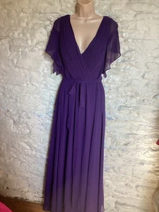 BNWOT Purple Party Prom Evening Dress Ballgown Plus size 22 - Picture 1 of 8