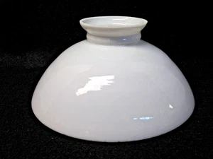 ANTIGUA PANTALLA DE LÁMPARA DE ACEITE DE VIDRIO OPALINO DE 10" SE ADAPTA A ALADDIN, RAYO, B&H, ESTUDIANTE, ETC. - Imagen 1 de 7