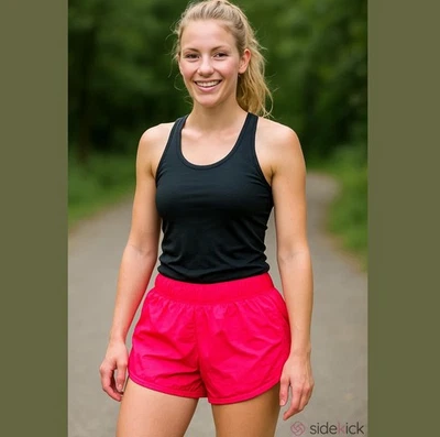 Pantalones Cortos Rosa Caliente Talla: XL Ajuste L Foto 1 de 2