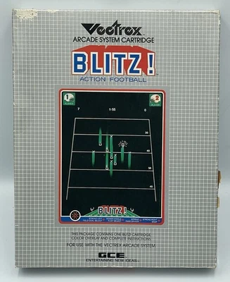 Vintage GCE Vectrex Blitz Action Football 1982 Video Game COOL - Image 1 of 3