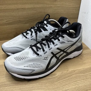ASICS Men’s Running Shoes Size 13 Gray Black Sneakers Used Good - Picture 1 of 11