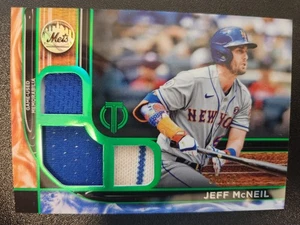 2022 Topps Tribute Triple Relics Green #TTRJMC Jeff McNeil /99 - Picture 1 of 1