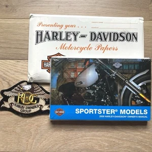 Harley-Davidson 2009 Sportster Models Owner’s Manual 99587-09D Patch New Sealed - Picture 1 of 5